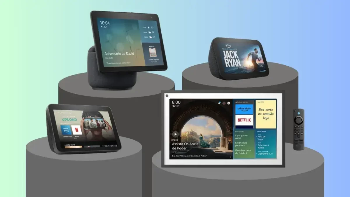 Comparativo dos dispositivos Echo Show